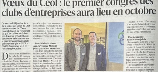 Article Le Progrès - Soirée des Voeux - La Table du Golf - Mercredi 14 janvier 2026